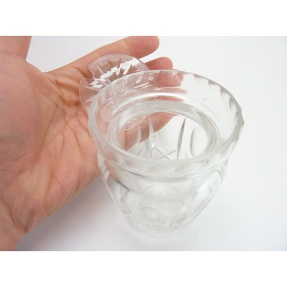 Vintage Condiment Jar Lid Clear Sugar Eclectic Kitchen Kitsch Eccentric - Picture 3 of 5